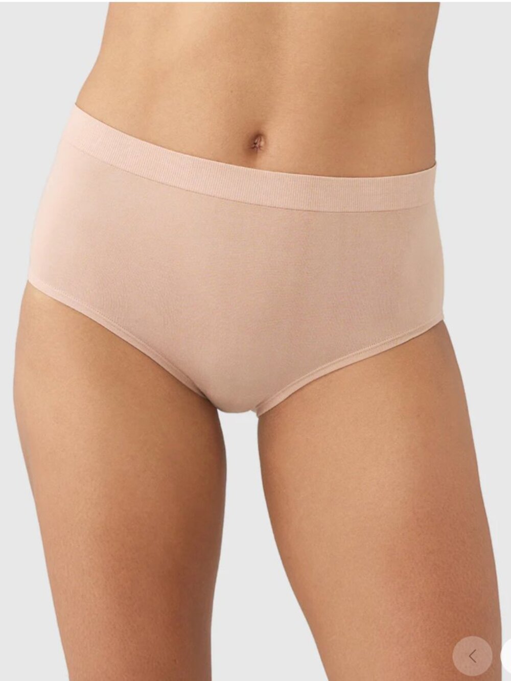 Wacoal Women's B-Smooth Natural Seamless Panties | M | Nude | NWT